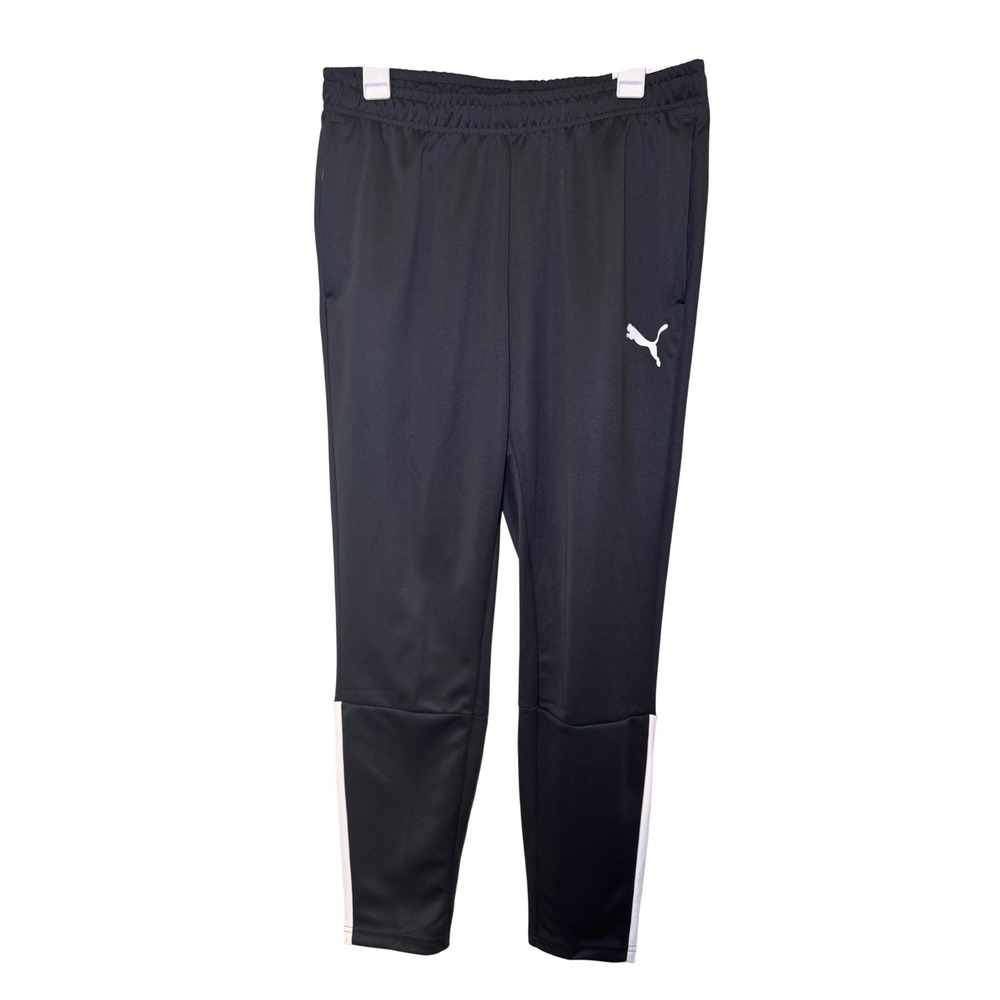 Puma Mens teamLIGA Training Pants Black White Slim Fit DryCELL 657242 03 Large